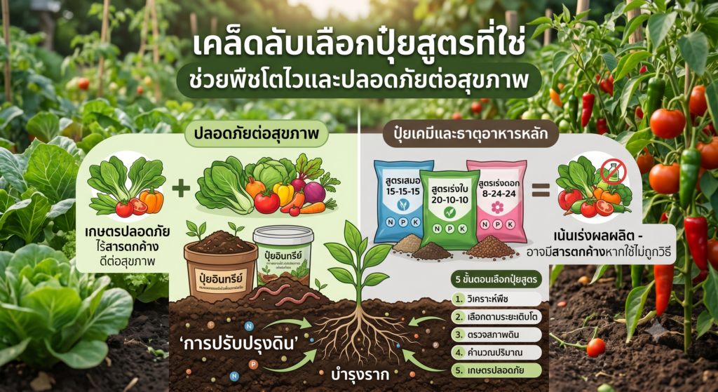 เคล็ดลับเลือกปุ๋ยสูตรที่ใช่