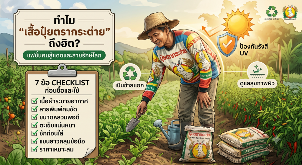 เสื้อปุ๋ยตรากระต่าย